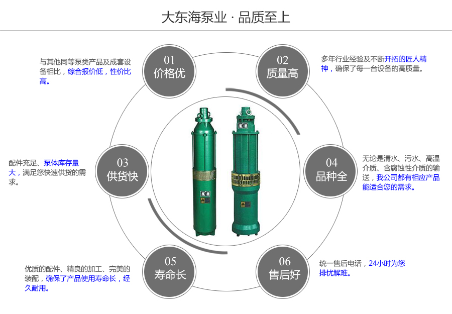 大東海泵業深井潛水泵質量保證圖